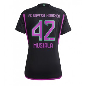 Bayern Munich Jamal Musiala #42 Dámské Venkovní Dres 2023-24 Krátký Rukáv